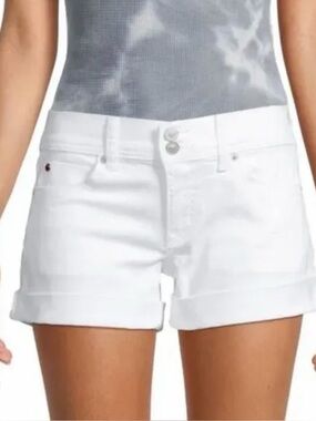NWT Hudson Ruby white mid thigh short
